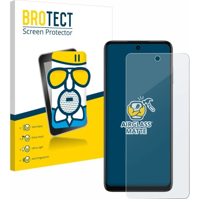 Afbeelding van BROTECT AirGlass Verre Mat (1 Stuk, Motorola Moto G73), Smartphone beschermfolie, Grijs