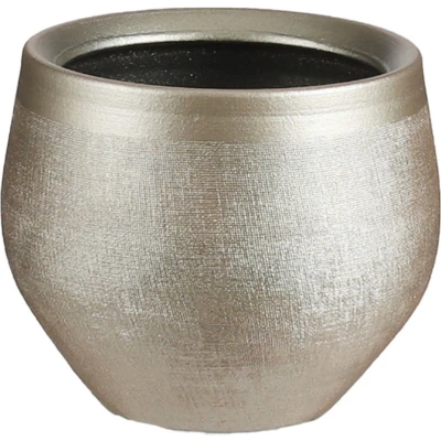 Afbeelding van Mica Decorations Douro Bloempot H13 x Ø16 cm Terracotta Goud