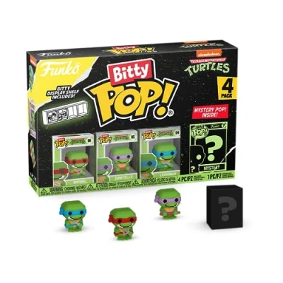 Image de Pack 4 figurines Funko Bitty Pop Teenage Mutant Ninja Turtles 8 Bit