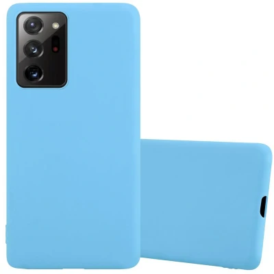 Afbeelding van Cadorabo Hoesje geschikt voor Samsung Galaxy NOTE 20 PLUS in CANDY BLAUW Beschermhoes gemaakt van flexibel TPU silicone Case Cover
