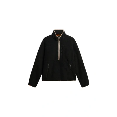Afbeelding van Superdry Outdoor HALF ZIP Fleece trui, Heren, Maat: Small, Contrast black