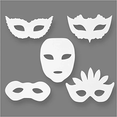 Afbeelding van Creotime Theatermaskers H: 8,5 19 Cm B: 15 20,5