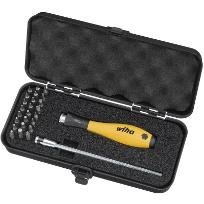 Afbeelding van Wiha Bit (Werkzeugeinsatz) Wisselklingset 26 delig Plat, Kruiskop Phillips, Binnen Torx, Inbus ESD