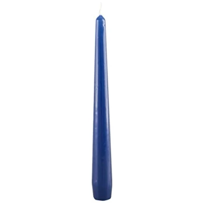 Afbeelding van Cereria de Giorgio risthò gelakt conische kaarsen, was, blauw, 2,2 x 21 cm