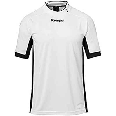 Afbeelding van Kempa Prime Sport Tshirt, Heren, Maat: Large, Weiß schwarz