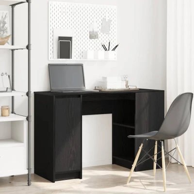 Afbeelding van vidaXL Bureau 120x42x76 cm spaanplaat zwart eikenkleurig