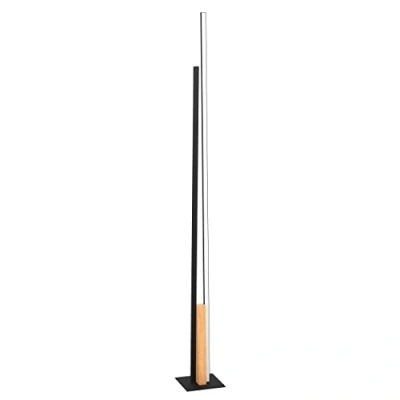 Afbeelding van EGLO Panagria Vloerlamp LED 146 cm Zwart/Bruin/Wit