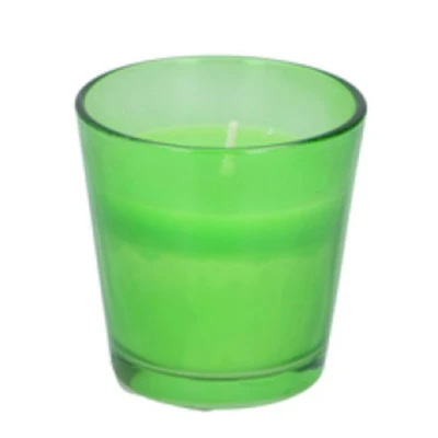 Afbeelding van Citronella kaars in glazen pot Groen