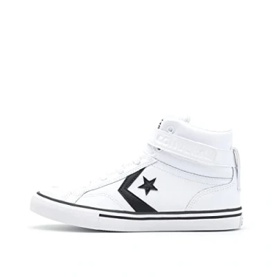 Afbeelding van Converse PRO Blaze Strap Unisex Sneakers hoog voor kinderen, Maat: 30, White/black Leer
