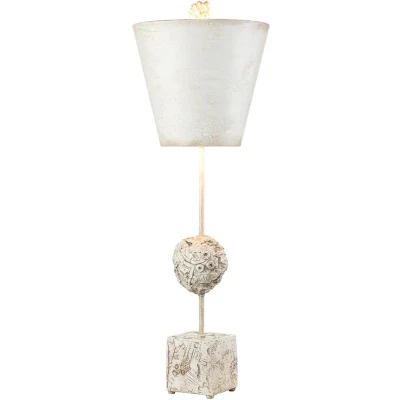 Afbeelding van Flambeau LED Tafellamp Petra 1X E27 Max 60W Bone White