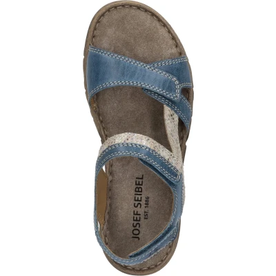 Afbeelding van Josef Seibel Outdoorsandalen, Dames, Maat: 39, Blau Leer