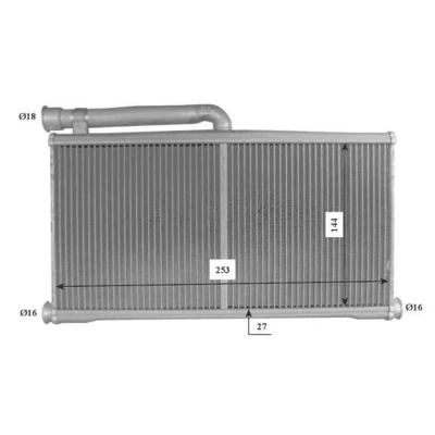 Afbeelding van NRF 54206 Warmtewisselaar Met montagemateriaal