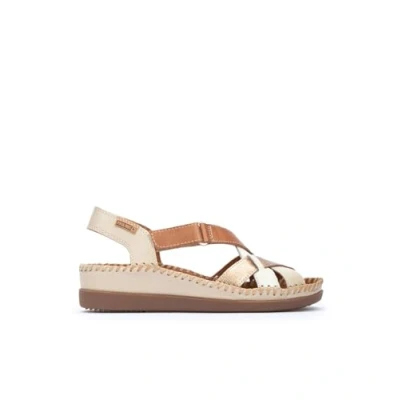 Afbeelding van Pikolinos Sandalen met sleehak, Dames, Maat: 38, Marfil Leer