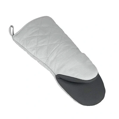 Afbeelding van Metaltex Ovenwant Anti slip 30 Cm Katoen/rubber Grijs/zwart