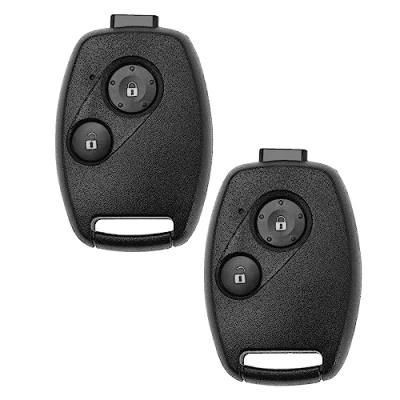 Afbeelding van EMSea 2 stuks autosleutelhangers met knoppen compatibel Honda Civic Jazz Crv Insight Record Fit Frv sleutelbekleding zwart
