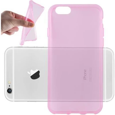 Afbeelding van Cadorabo Hoesje geschikt voor Apple iPhone 6 / 6S in TRANSPARANT ROZE Beschermhoes gemaakt van flexibel TPU Silicone Case Cover