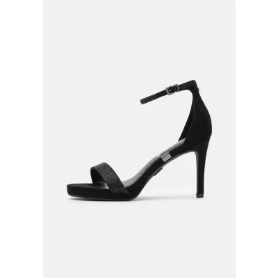 Afbeelding van Buffalo Monroe 2 Sandalen met hoge hak, Dames, Maat: 40, Black Textiel