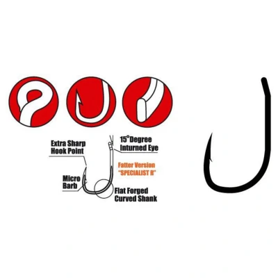 Afbeelding van Gamakatsu G Carp Specialist Rx Hooks #6 Vishaak