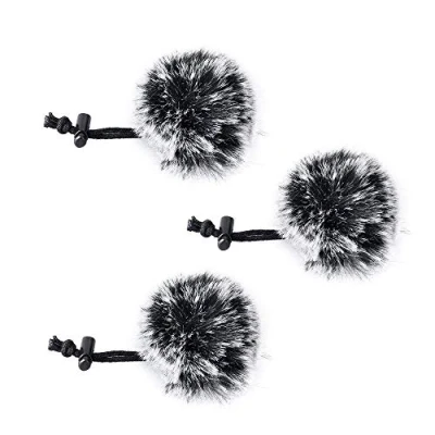 Afbeelding van COMICA CVM MF1 (G) Hoge Kwaliteit Furry Outdoor Muff Windscreen (Deadcat) voor Alle Kleine Microfoons Compact Revers Stropdas (3 Pack)