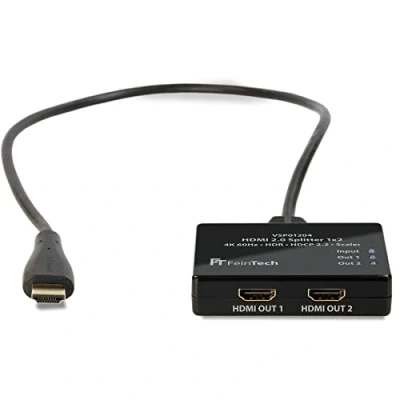 Afbeelding van FeinTech VSP01204 Ultra HD 4K 60Hz HDR HDMI splitter met schaal