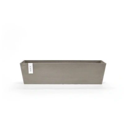 Afbeelding van Ecopots Bruges 80 cm taupe bloemen/plantenbak