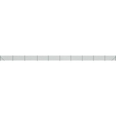 Afbeelding van vidaXL Gaashek met flens 1,1x25 m groen
