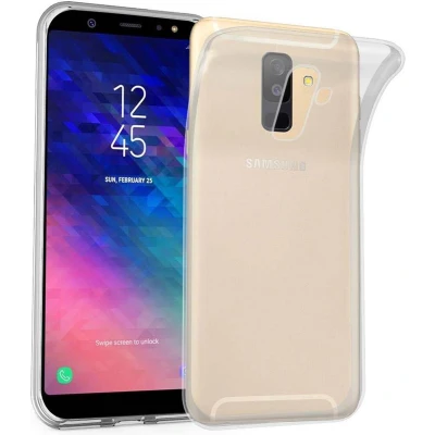 Afbeelding van Cadorabo Hoesje geschikt voor Samsung Galaxy A6 PLUS 2018 in VOLLEDIG TRANSPARANT Beschermhoes gemaakt van flexibel TPU Silicone Case Cover
