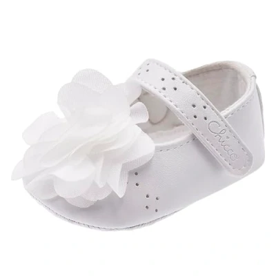 Afbeelding van Chicco Ballerina&#039;s met enkelbandjes voor kinderen, Maat: 18, White Pu