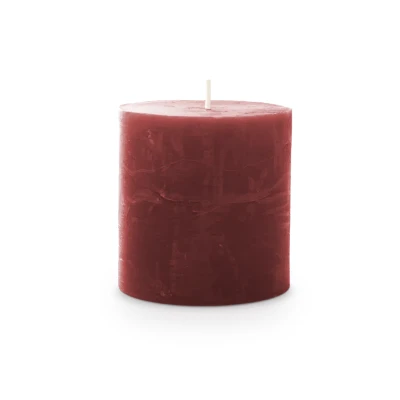 Afbeelding van Rustiek Kaars 70/70mm bordeaux Spaas