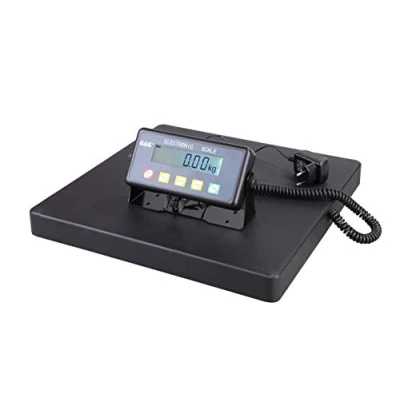 Afbeelding van G &amp; PSB Stabiele digitale pakketweegschaal, gegoten aluminium, weegoppervlak 40 x cm, werkt op batterijen mogelijk (300 kg 100 g/150 50 g/75 20 g)