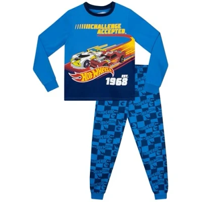 Afbeelding van Hot Wheels Pyjama&#039;s Jongens Auto&#039;s Lange Mouwen Pyjama Jongens, Blauw