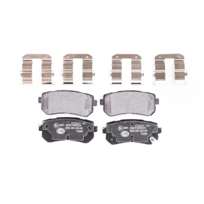 Afbeelding van HELLA 8DB 355 020 851 Remblokkenset Met akoestische slijtagewaarschuwing toebehoren KIA: Picanto II, Optima / K5 Saloon, SOUL 2, HYUNDAI: Kona SUV