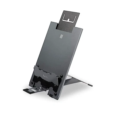 Afbeelding van Bakker Elkhuizen Ergo Q Hybrid Pro Tablet en Laptopstandaard Donkergrijs