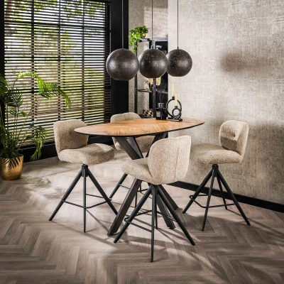 Afbeelding van Miko organische bartafel 140 cm naturel