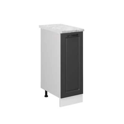 Afbeelding van Vicco Apotheekkast R Line, Antraciet landhuis/Wit, 30 cm WB Marmer