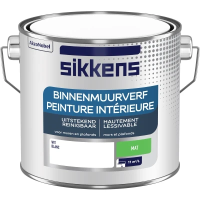 Afbeelding van Sikkens Binnenmuurverf Mat 2,5 liter Muurverven