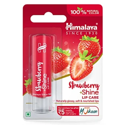 Afbeelding van Himalaya Herbals Lipbalm Strawberry Shine 1ST