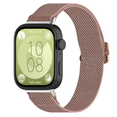 Afbeelding van Elastische Nylon band Oudroze Huawei Fit 3