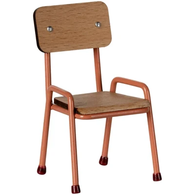 Afbeelding van Maileg poppenhuis stoel koraal 9 cm