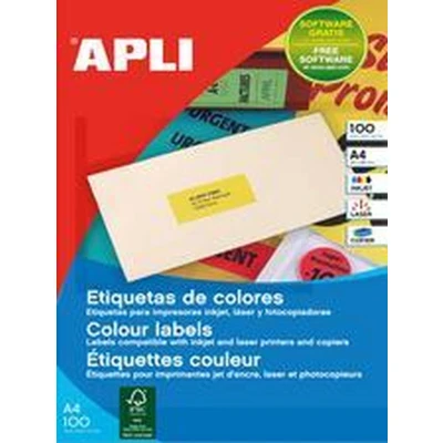 Afbeelding van agipa adres etiketten 70x35mm neon oranje