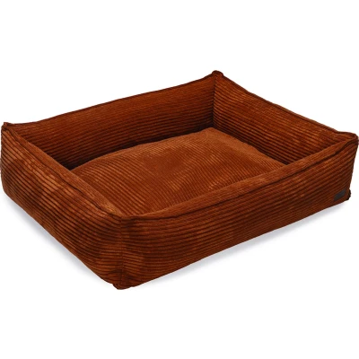 Afbeelding van Designed by Lotte Ribbed Hondenmand Terracotta 95x80x23 cm