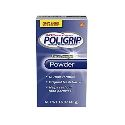 Afbeelding van Poligrip Super tandlijm poeder, extra sterkte, 1,6 oz. by