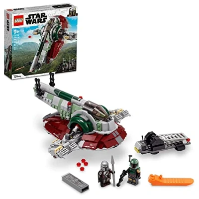 Afbeelding van LEGO Star Wars Boba Fett&#039;s Starship 75312 Fun Toy Building Kit; geweldig cadeau idee voor kinderen; nieuw 2021 (593 stuks), meerkleurig, standaard