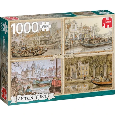 Afbeelding van Jumbo Kanalboote Puzzel voor kinderen, Maat: One Size, Multicoloured