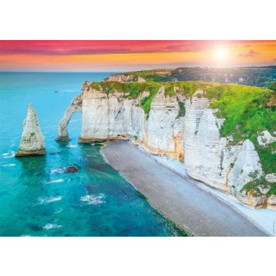 Image de Puzzle 1000 pièces Nathan Les falaises d&#039;Etretat