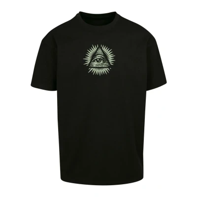 Afbeelding van Upscale by Mister Tee NEW Order Oversize Tshirt print, Heren, Maat: Small, Black