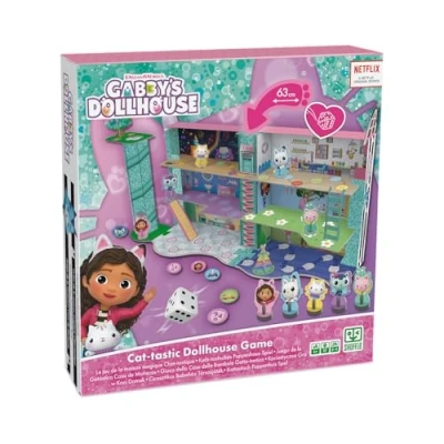 Afbeelding van Shuffle® Gabby&#039;s Dollhouse Cat tastic Game Maak een spelbord van de doos Poppenhuis Bordspel met Bouwstukken