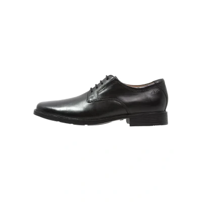 Afbeelding van Clarks Tilden Plain Veterschoenen, Heren, Maat: 44, Black Leer