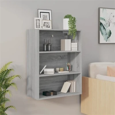 Afbeelding van Hangkast 69,5x32,5x90 cm grijs sonoma eikenkleurig