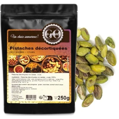 Afbeelding van Ongezouten (rauw) gepelde pistachenoten 250 g LA PLANTIGO